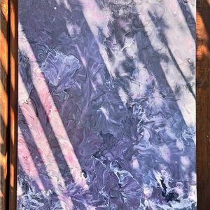 Fine Acrylic Pour Art 11x20 by Edith Burgess